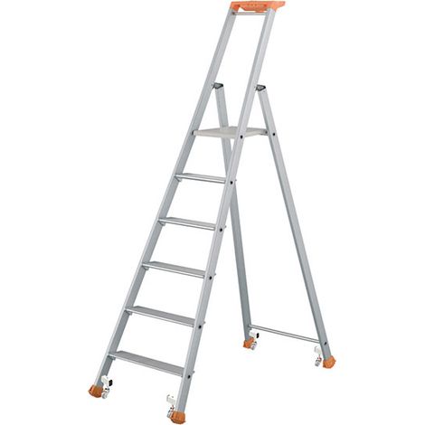 Escabeau 6 marches - Hauteur de travail max. 3,32m - 2370006R