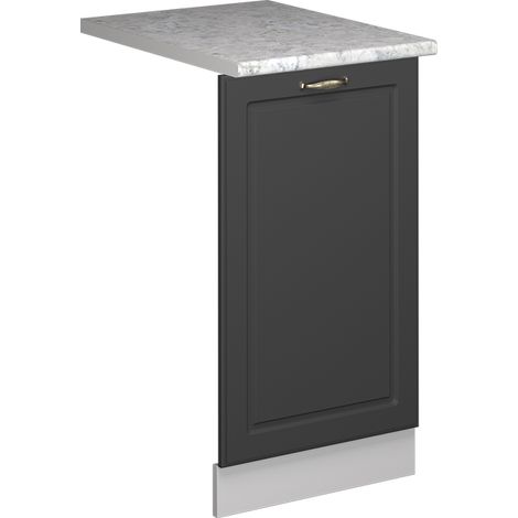 Façade de lave-vaisselle Fame-Line, Anthrazit-Gold Landhaus, 45cm , PT Marbre, Vicco (1/5)