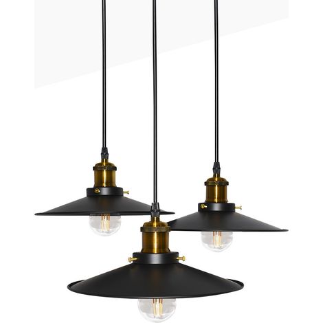 Lampada a sospensione tripla "CLOCK WORK". (1/5)