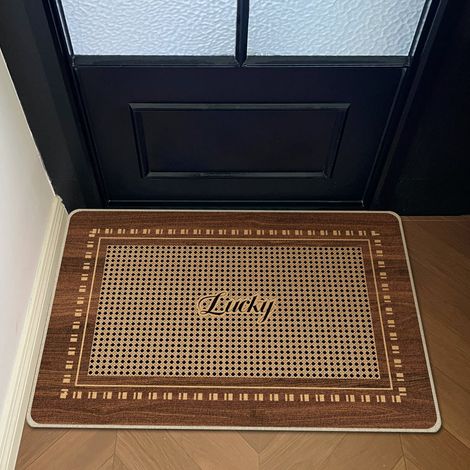 Tapis rectangulaire en terre de diatomées 50×80 cm, tapis absorbant pour entrée et salle de bain