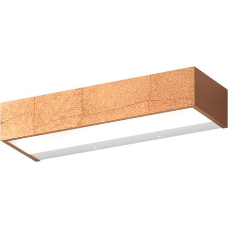 Applique classico top light bios 1213 30 led switch 1320lm alluminio illuminazione modulo integrato, finitura metallo foglia rame
