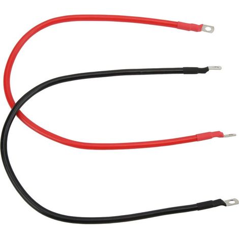 Jeffergarden 2PCS 8AWG Isolation Thermique Batterie Onduleur Câblage Harnais PVC Onduleur Harnais pour ATV Voiture Bateau:-