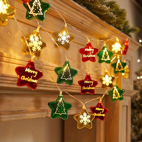 Ensemble de décorations de Noël : guirlandes lumineuses LED, étoiles brillantes, boules à suspendre et ornements pour sapin de Noël - Fournisseur en gros, Noël (1/5)
