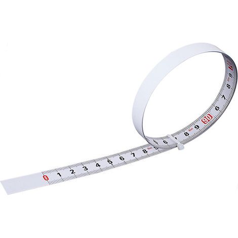[JAMAIS UTILISÉ]Règle de mesure autocollante en acier au carbone, ruban de mesure de gauche à droite, largeur 13 mm, longueur 5 mètres (1/4)