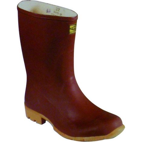1PA STIVALI IN GOMMA NATURALE CALANDRATA TRONCHETTO Col. Marrone Mis. 43
