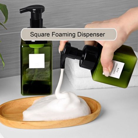 Distributeur De Savon Moussant - Bouteille À Mousse Réutilisable - 250 ml Ou 450 ml - Pour Nettoyant Visage Gel Douche Shampoing - Pompe À Mousse (1/5)
