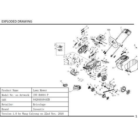 Caja de conmutación - 1053648001 para INV B4044 P, INV B4037 P, INV B4037 P2, INV B4044 P2B
