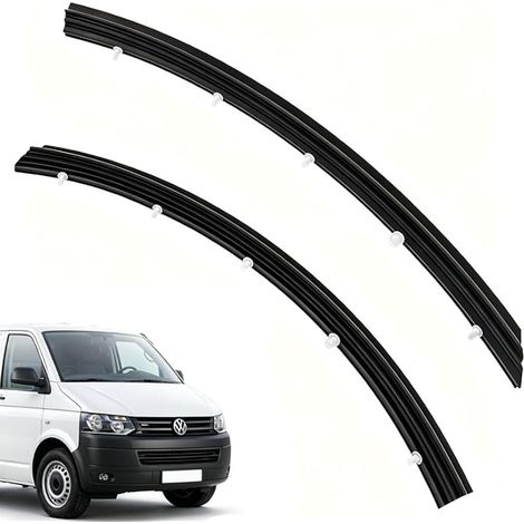 2 Pièces Joint de Porte Caoutchouc Compatible avec VW T5 T6 Multivan Transporter Caravelle, Couverture Caoutchouc Porte Voiture Résistante aux Intempéries pour Seuil Avant (Gauche/Droite) (1/5)