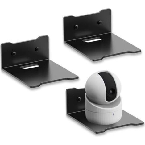 Lot de 3 petites étagères murales sans perçage, noires, dimensions 12 × 14,5 × 6 cm – Étagères décoratives pour salon, chambre ou couloir, support robuste pour objets légers (photos, plantes, accessoi