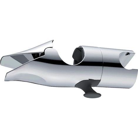 Support de douchette réglable à glissière avec pince, accessoire de rechange pour salle de bain, compatible avec les diamètres extérieurs de 18 à 25 mm. (1/5)