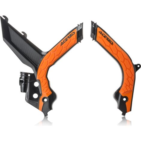 Protectores de chasis Acerbis X-grip para KTM EXC / EXC-F / XC-W / XCF-W '20-'23 Negro / Naranja