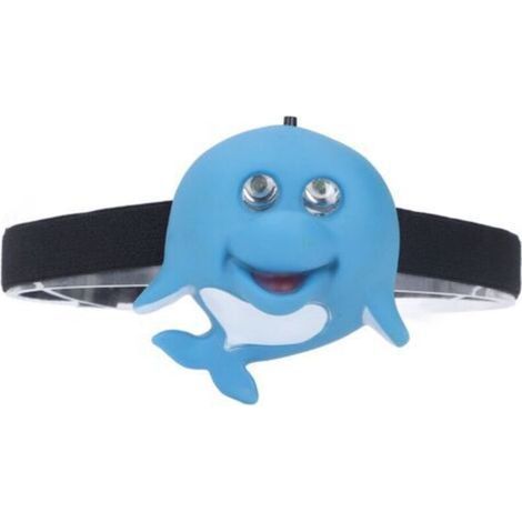 Blue Dolphin Kids Headlamp Eco-Friendly Plastic 2 Lighting Modes Portable Battery Powered Headlight for Outdoor (1/4)