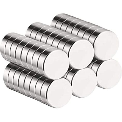 Aimants Néodyme - 20 Pièces - Revêtement Nickel - Pour Bricolage Décoration Réfrigérateur Tableau Magnétique (1/5)