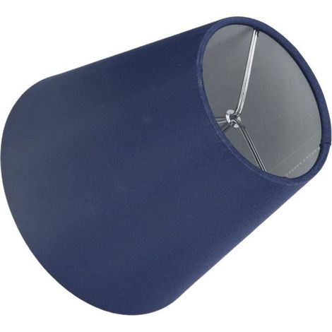 Abat-jour en tissu - - E14 - 6 pièces - Bleu Foncé - Style Classique