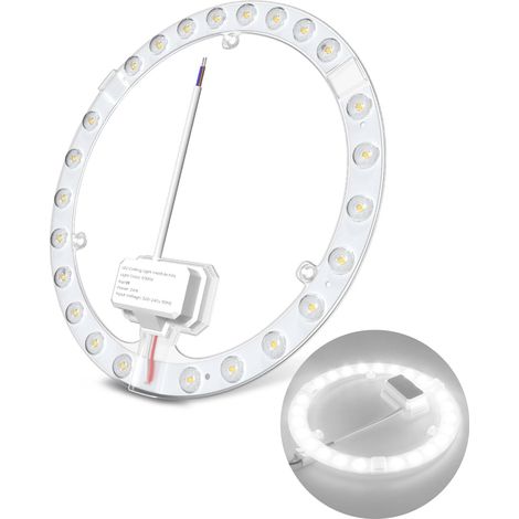 24W Module Anneau LED avec Support Magnétique Retrofit Blanc Froid 6000k Kit de Conversion pour Plafonniers et Appliques Murales Remplacement de La Lampe Fluorescente Circulaire AC220-240V (1/5)