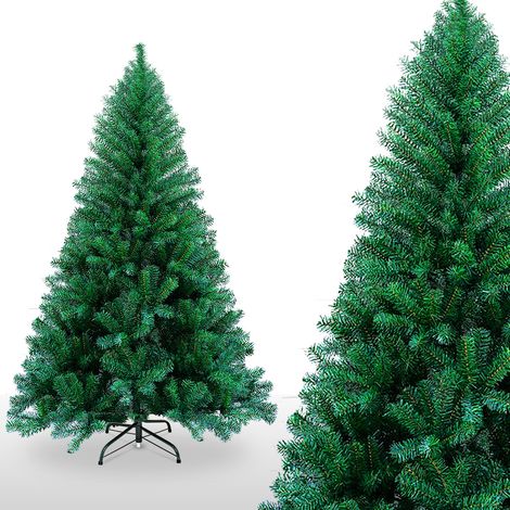 SWANEW Albero di Natale Selezione supporto albero di Natale verde floccato 210cm (1/5)