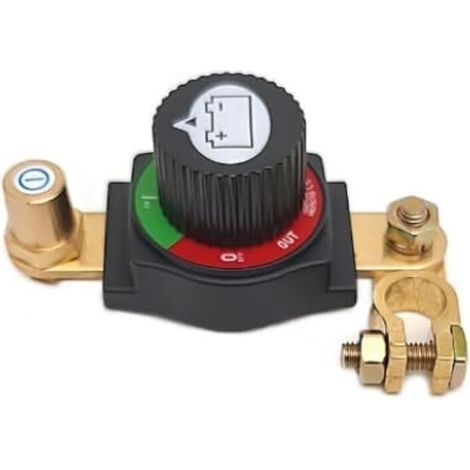 Interruptor de desconexión de batería, disyuntor de batería de latón, 12V-48V, interruptor aislador de batería para automóviles, motocicletas, caravanas y yates.