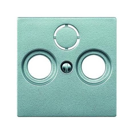 System M, Abdeckung für SAT-Antennendose 3-fach Merten, aluminium (1/5)