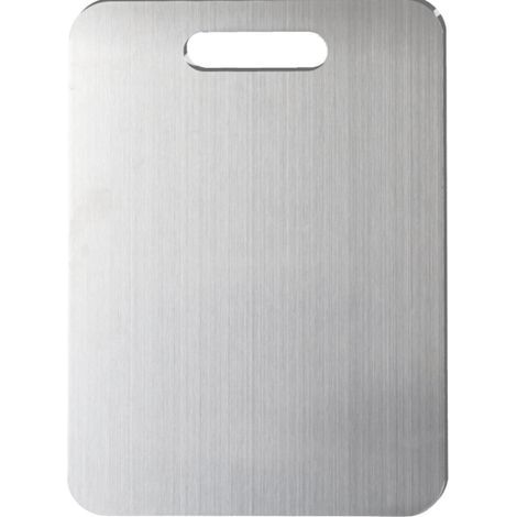 Schneidebrett aus Titan, neue Version 2025: Schneidebretter aus 100 % reinem Titan für die Küche, hygienisch und langlebig, antihaftbeschichtet, doppelseitige Schneidematte aus Titan (33 x 23 cm).