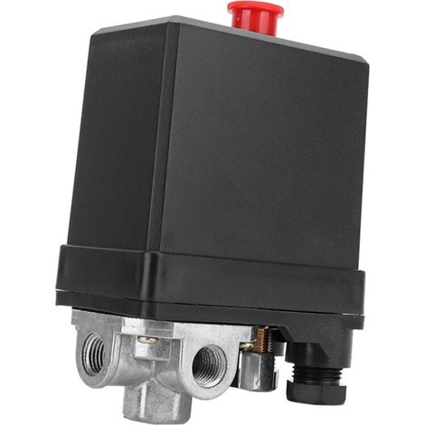 Vtizikl Vanne de commande de pressostat de Type Vertical, 380V, 3 phases, 4 trous, G1/4 "pour compresseur d'air (1/4)