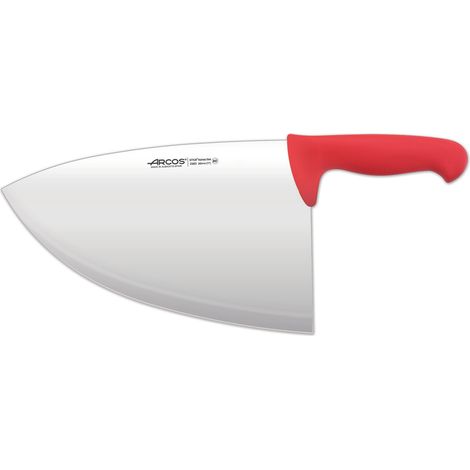 Lombo Arcos Colore - Prof. 298322 in acciaio inox Nitrum e mango rosso ergonomico Polipropilene e foglia 28 cm, e 3 mm di spessore nella valigetta