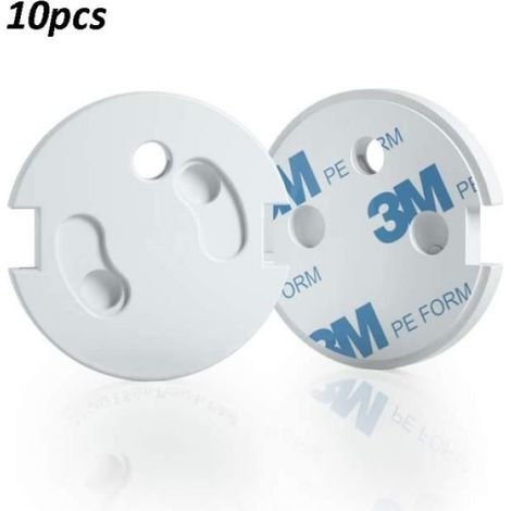 10pcs Cache Prise Bébé Français, Sécurité Domestique et Puériculture pour Protection Prise Courant Électrique (1/4)