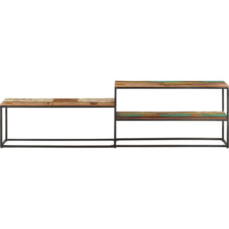 Meuble TV,Banc TV,Armoire TV 180x30x50 cm Bois de récupération massif CFW101077 (1/5)