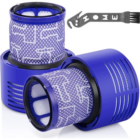 Lot de 2 filtres de remplacement pour aspirateur compatible avec Dyson Cyclone V10, numéro de pièce de rechange 969082-01 (1/5)