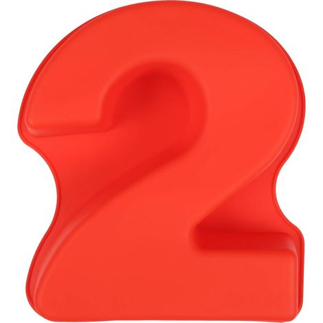 Moule à gâteau en silicone en forme de chiffre 7, grand moule à pâtisserie pour anniversaires, fêtes et gâteaux d'anniversaire, 20 x 25 cm (réutilisable)