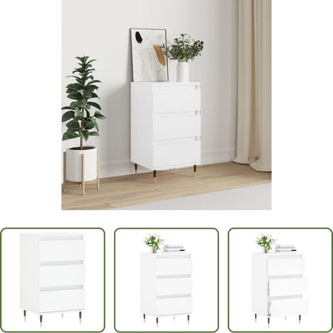 vidaXL Wandhalterung - Sideboard Weiß 40x35x70 cm Holzwerkstoff (1/5)