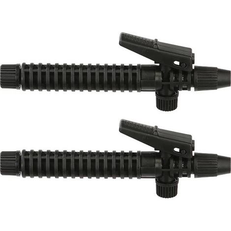 Lot de 2 poignées de pulvérisateur accessoire de pulvérisateur agricole poignée de pistolet de pulvérisation pour arrosage extérieur de jardin (noir) (1/5)