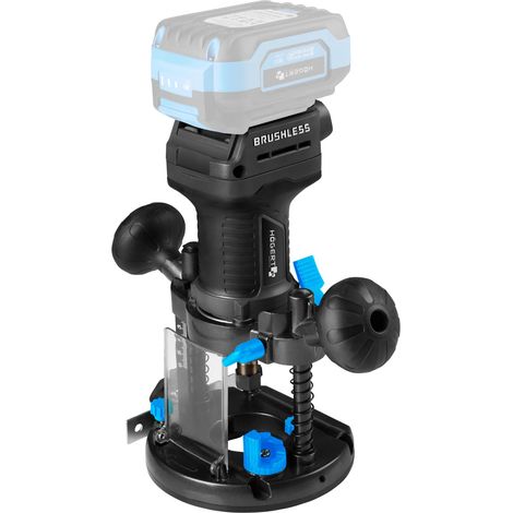 Défonceuse sans fil 18V brushless 3 en 1, défonceuse à plonger, défonceuse sur table, rectifieuse droite, 8000-26000 tr/min, profondeur 55 mm, pince 6 mm, sans batterie