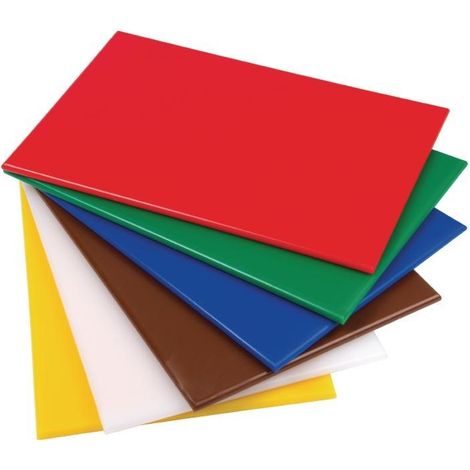 Planche à Découper Blanche en Polyéthylène 45x30x1cm - Hygiplas (1/2)