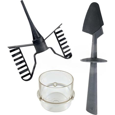 Kit bimby tm21 ricambi bicchierino dosatore con farfalla e spatola compatibile (1/3)