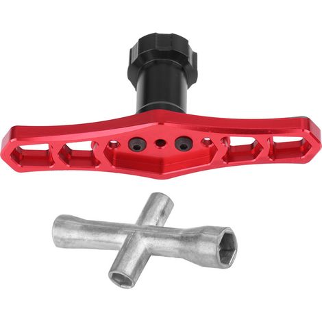 Clé à douilles 17mm pour écrous de roue et embouts hexagonaux M2-M4 pour modèles réduits voitures/avions