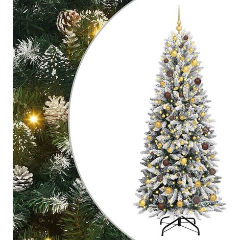 Künstlicher Weihnachtsbaum Weiß 210 cm vidaXL (1/5)