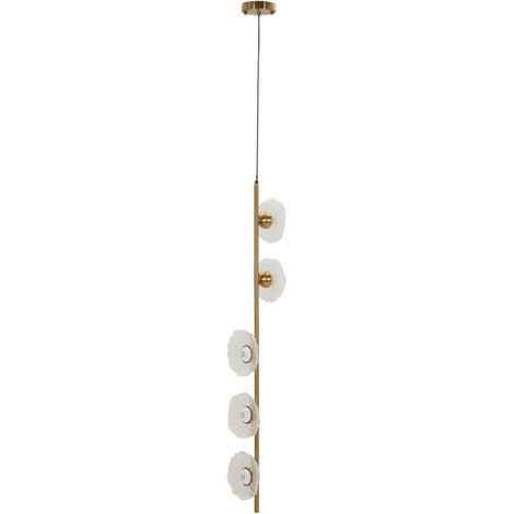Suspension Verticale Design "Emily" 110cm Or & Transparent (1/5)
