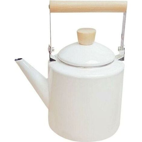 Bouilloire émaillée 2 litres – Compatible cuisinières halogènes, induction, gaz – Design japonais élégant – Idéale pour thé et café (1/5)