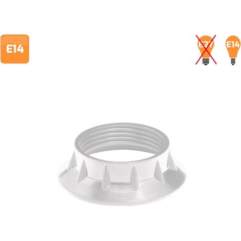 Arandela para portalámparas E14 blanca