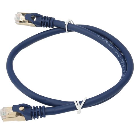 Câble réseau 40 Gbit/s 2000 MHz 0,5 m Ethernet Cat 8 haut débit pour PS5 et PS4, routeur, modem Ethernet (1/5)