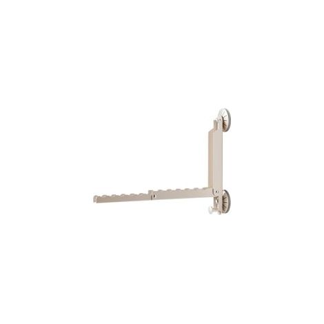 Étendoir mural pliable à 90°, cintre portable en acier au carbone avec ventouse pour buanderie, salle de bain, chambre, porte (1/5)