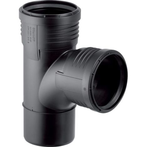Geberit Branche courbée Silent PP 390554141 DN 100/90, 87,5 degrés, avec rayon intérieur