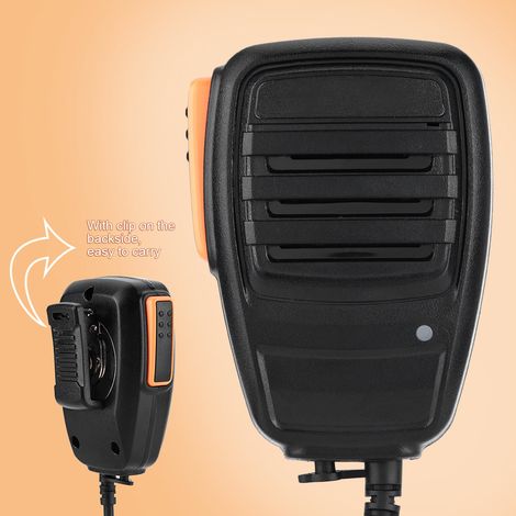 Talkie-walkie portable 2 broches avec microphone et haut-parleur pour Kenwood/Quansheng/Baofeng UV5R/888S