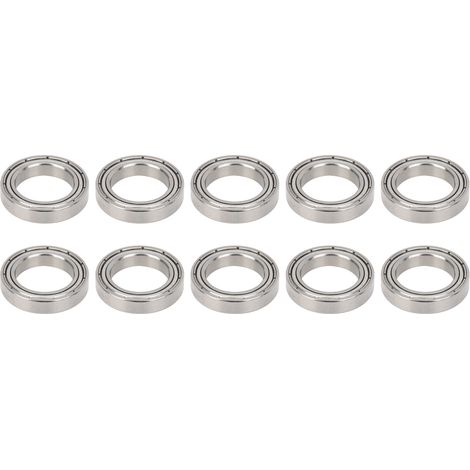 10 Roulements à Gorge Profonde S6803Z, Accessoires Industriels Mince Paroi, 10 Pièces (1/5)