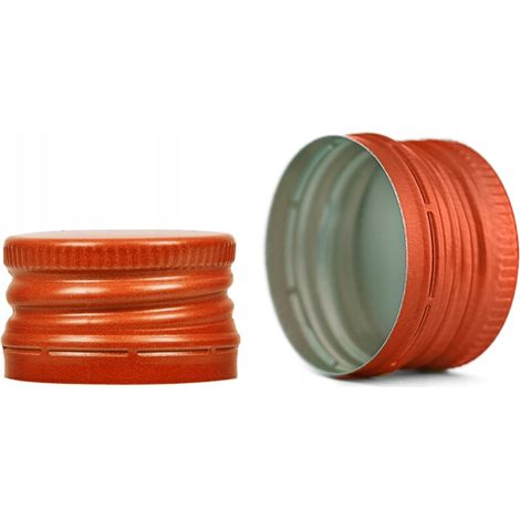 100 tapones para botellas de 28 mm, color burdeos (28x18 mm)