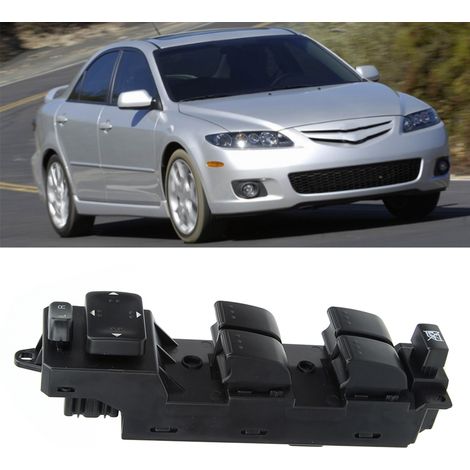 Interruptor de elevalunas eléctrico Mazda 6 GV2S-66350A, ABS negro, delantero izquierdo (1/5)