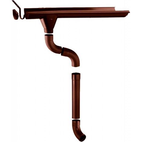 Kit grondaia in metallo per casette da giardino con falde 400-490 cm completo di accessori - Esterni da Vivere (1/5)