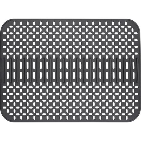 Tapis Evier Cuisine en Silicone Grand 43 x 32 cm, Tapis D'évier Protection Protege Evier pour Plan de Travail de Cuisine, Résistant à la Chaleur et Antidérapant (Gris) (1/5)