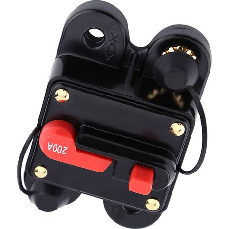 Praktische 12-V-Gleichstromsicherung für Auto, Boot, Fahrrad, Stereoanlage, Audio-Rückstellsicherung (200 A) (1/5)