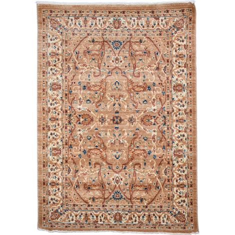 Tapis orient 120x180 crème rectangle motifs orientaux CHOBAY AB (1/5)